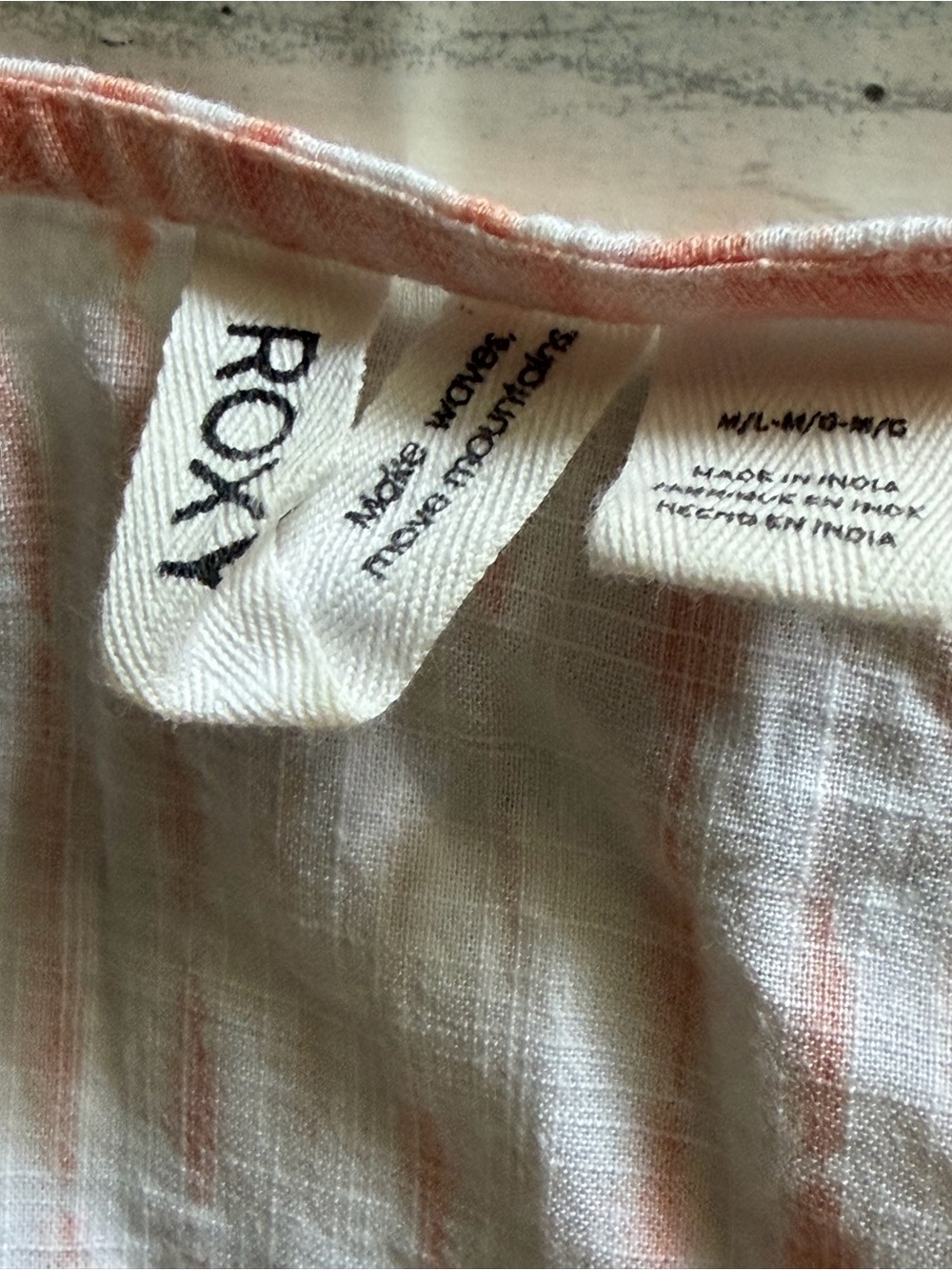 Roxy Not Anyone Beach Cover Up Size M/L - Picture 4 of 6